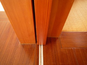 ディテール：引込戸